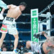 Nakatani celebrates after ripping the WBC title away from Santiago Photo Credit: Naoki Fukuda /Top Rank