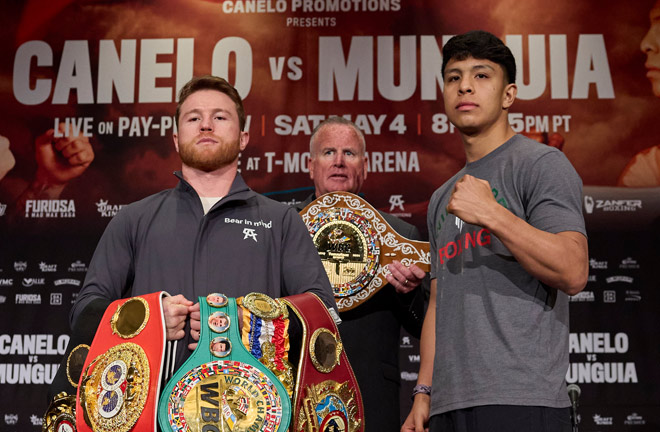 Canelo and Munguia face-to-face at Wednesday