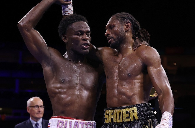 Richards was beaten by Buatsi after a thrilling clash at the O2 Photo Credit: Mark Robinson/Matchroom Boxing