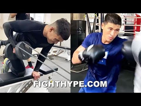 DMITRY BIVOL SHOWS CANELO "STAY READY" TRAINING; FIRST LOOK INSIDE CAMP FOR POTENTIAL SHOWDOWN