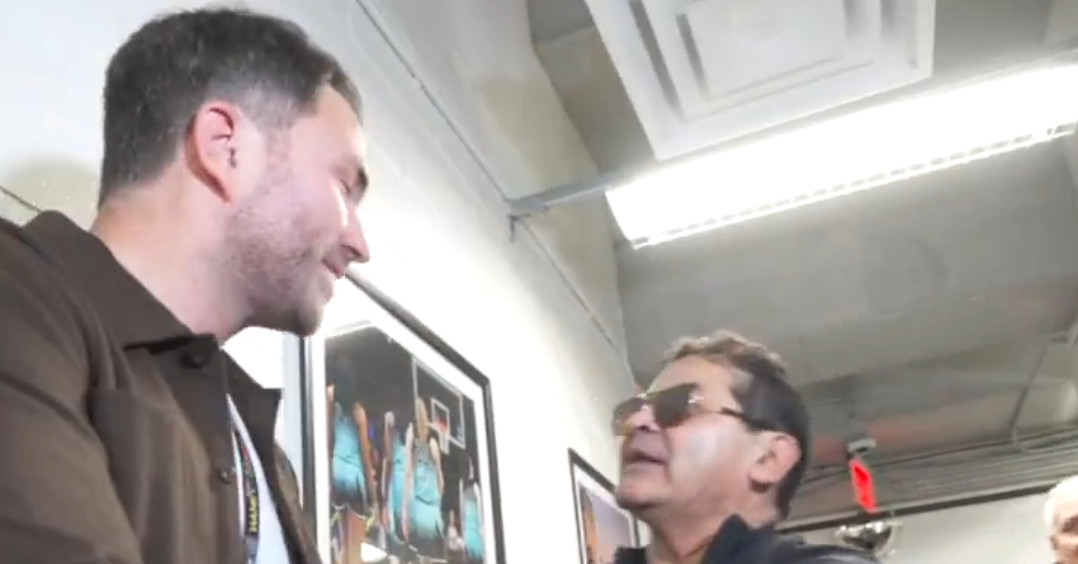 Eddie Hearn and Ryan Garcia's father clash backstage and then squash their beef