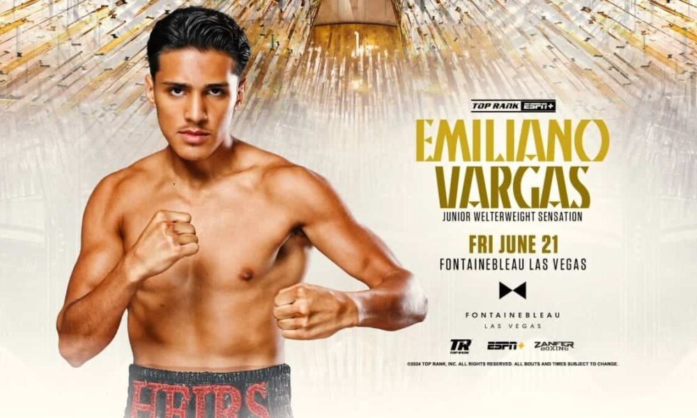 Emiliano Fernando Vargas returns in Las Vegas on June 21