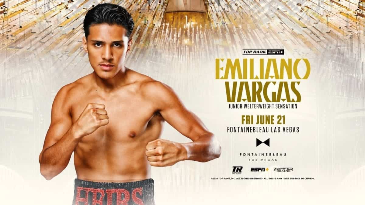 Emiliano Fernando Vargas returns in Las Vegas on June 21