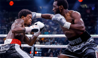 Crawford dropped Spence Jr three times Photo Credit: Ryan Hafey/Premier Boxing Champions