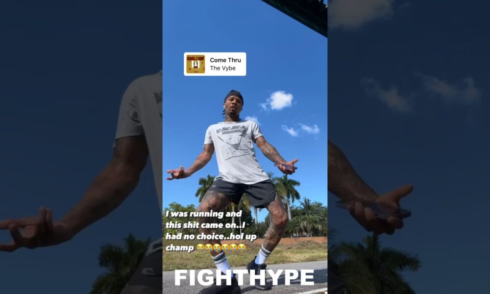 Gervonta Davis IMITATES Ryan Garcia MOCKING Devin Haney during BEATING by DANCING ON HIM