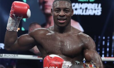 Azeez put on a dominant display to halt Burton in November Photo Credit: Lawrence Lustig / BOXXER