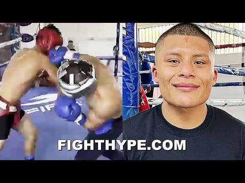 ISAAC CRUZ SPARRING & TRADING MONSTER KO BOMBS; FIRST LOOK AT TRAINING FOR YURIORKIS GAMBOA CLASH