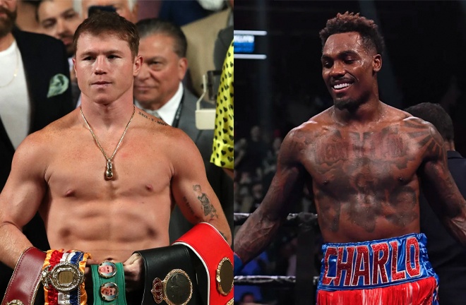 Canelo Alvarez put on a dominant display to beat Jermell Charlo on points in Las Vegas on Saturday Photo Credit: Ryan Hafey/Premier Boxing Champions