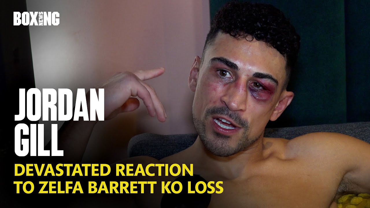 Jordan Gill Devastated Reaction To KO Loss vs Zelfa Barrett