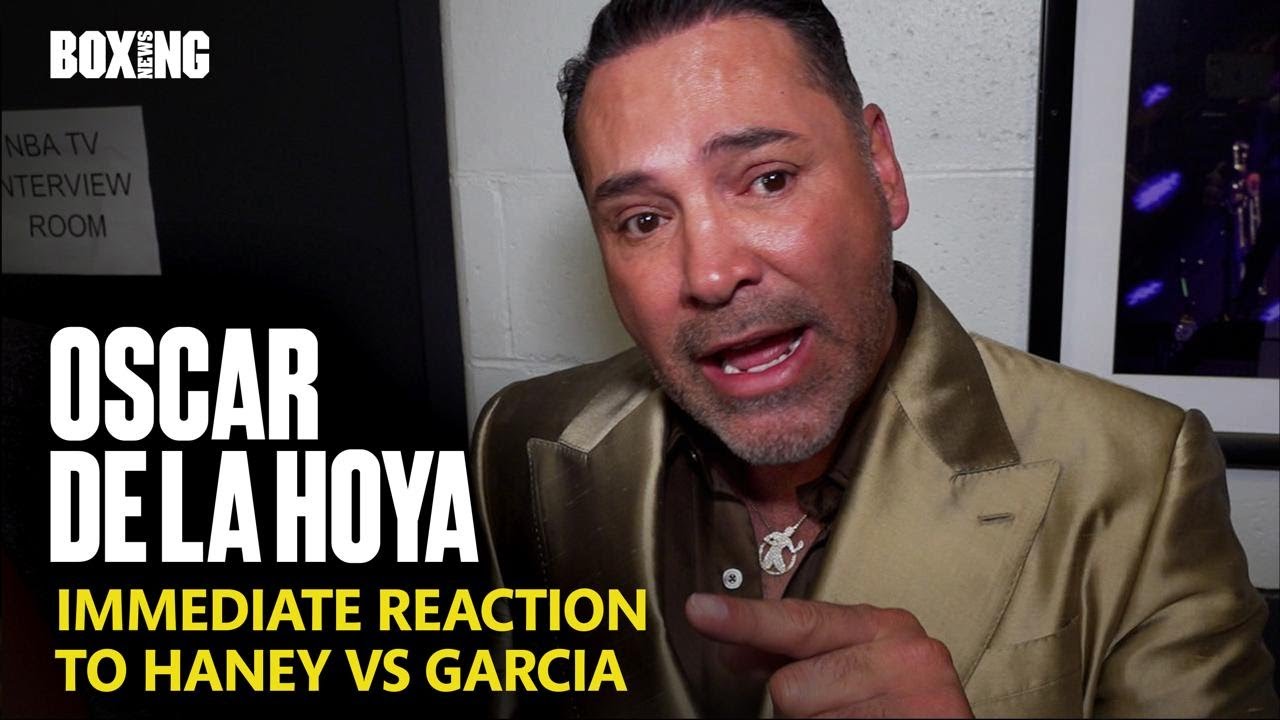 Oscar De La Hoya Immediate Reaction To Ryan Garcia Win vs Devin Haney