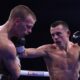 McGrail and Leach embrace at the end of their fight Photo Credit: Mark Robinson/Matchroom Boxing