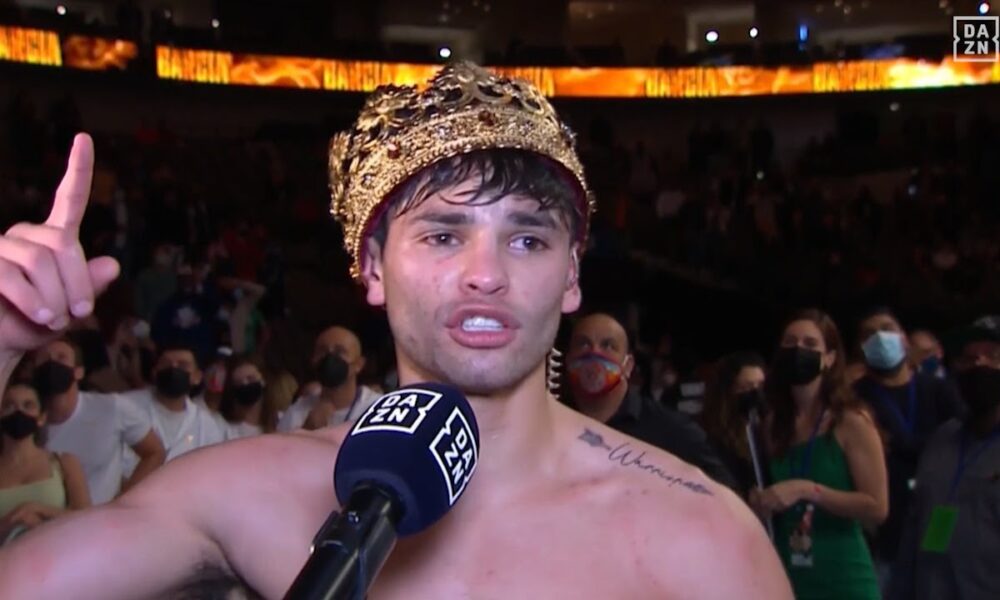 RYAN GARCIA Post fight interview after STOPPING LUKE CAMPBELL | DAZN BOXING