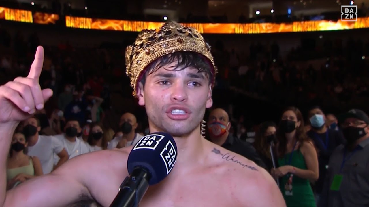 RYAN GARCIA Post fight interview after STOPPING LUKE CAMPBELL | DAZN BOXING