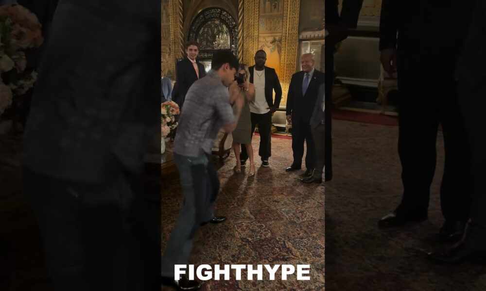 Ryan Garcia MEETS Donald Trump & Shows BLAZING KO SPEED that DROPPED Devin Haney