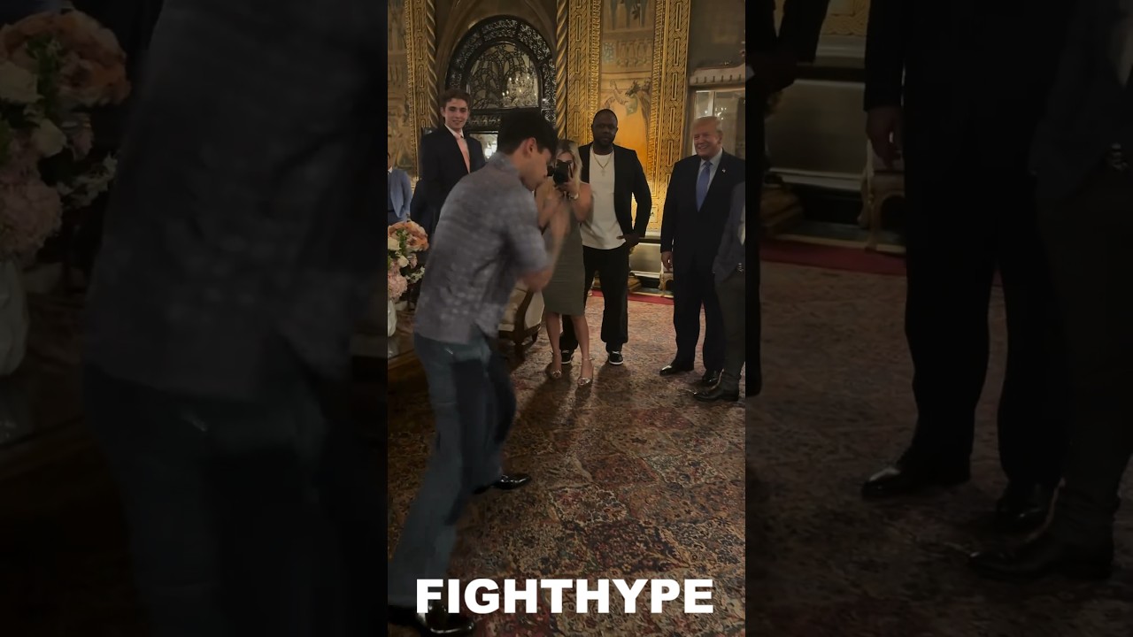 Ryan Garcia MEETS Donald Trump & Shows BLAZING KO SPEED that DROPPED Devin Haney