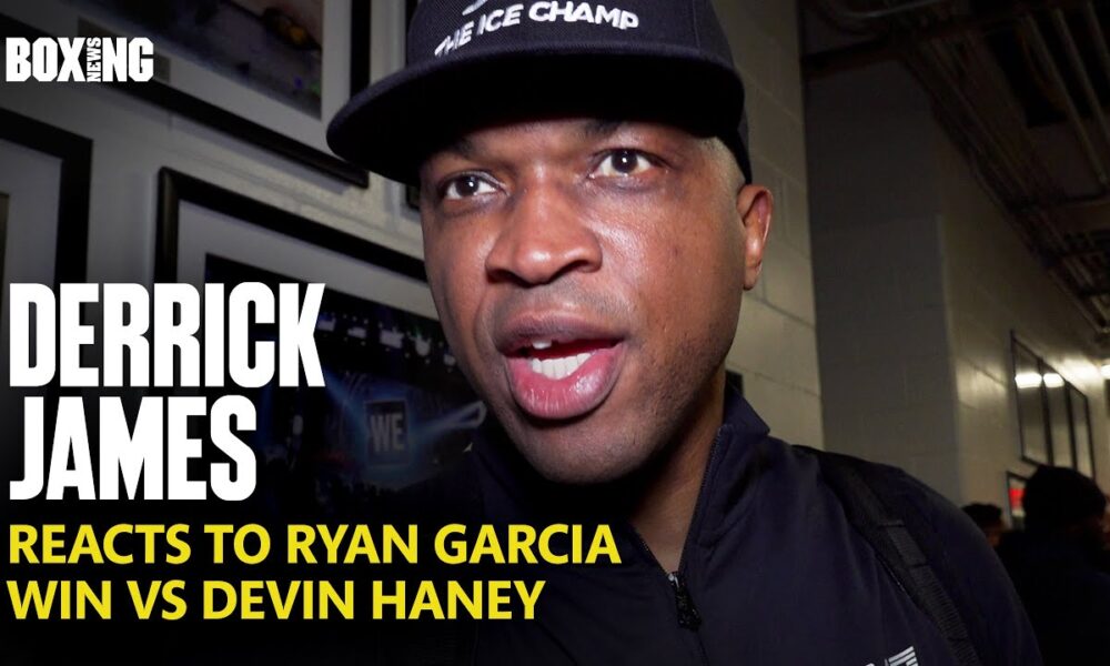 Ryan Garcia Trainer Derrick James Reacts To Win vs Devin Haney