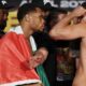 Devin Haney vs Ryan Garcia face-off.