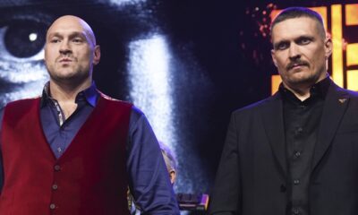 Fury and Usyk face-to-face ahead of Saturday