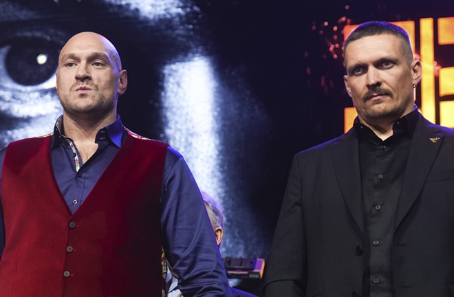 Fury and Usyk face-to-face ahead of Saturday