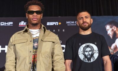 Haney puts all his lightweight belts on the line Photo Credit: Mikey Williams / Top Rank via Getty Images