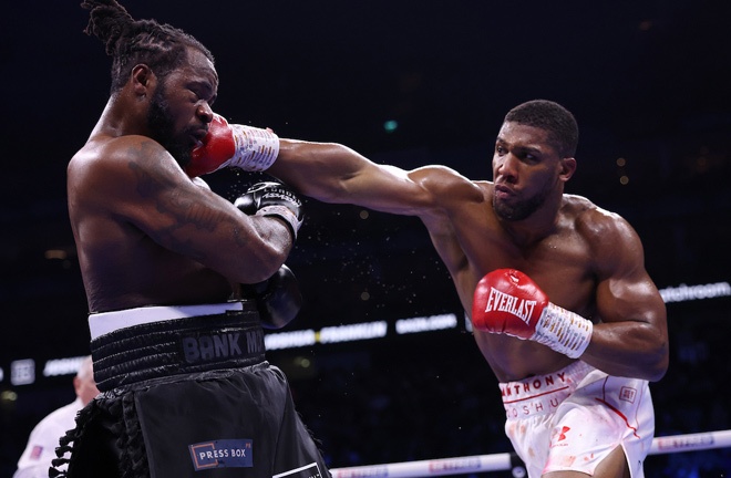 Joshua was unable to secure the statement performance he desired against Franklin Photo Credit: Dave Thompson/Matchroom Boxing