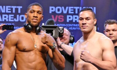 Anthony Joshua vs Joseph Parker FULL WEIGH IN & FINAL FACE OFF