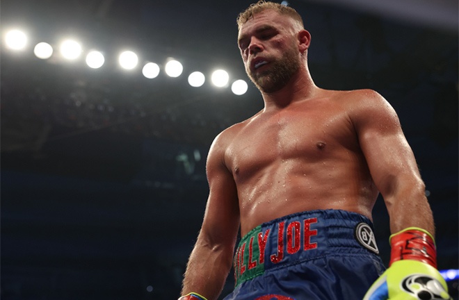 Saunders suffered a first professional defeat to Canelo in Texas in May Photo Credit: Ed Mulholland/Matchroom