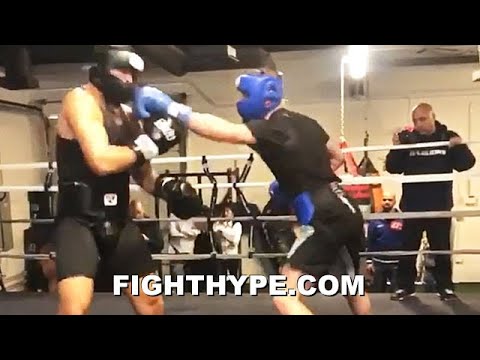 CALEB PLANT CHECKS AHMED ELBIALI WITH NEW "LOOK SILLY" SPARRING LEAK; WARNS "DON'T PLAY WITH ME"