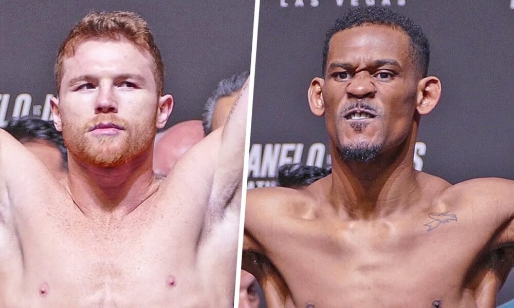 CRAZY!! Canelo Álvarez vs. Daniel Jacobs FULL WEIGH IN & FACE OFF | DAZN