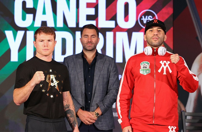 Canelo stopped Avni Yildirim in three rounds in February Photo Credit: Ed Mulholland/Matchroom Boxing