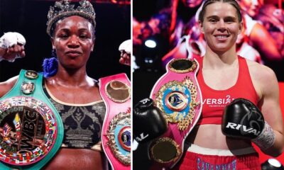 Savannah Marshall successfully retained her WBO Middleweight world title for the first time with a third round stoppage of Maria Lindberg Photo Credit: Dave Thompson/Matchroom Boxing