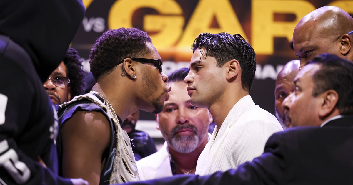 Devin Haney and Ryan Garcia meet for a face-to-face interview