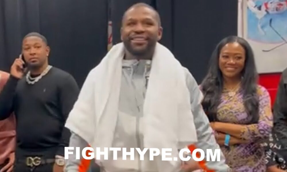 FLOYD MAYWEATHER IMMEDIATELY AFTER BRAWL WITH GOTTI TEAM IN MIDDLE OF FIGHT: “KEEP THAT SAME ENERGY”