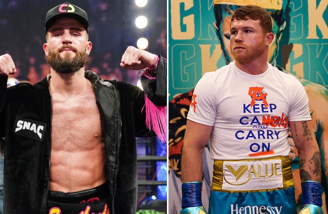 Canelo Alvarez secured an eighth round TKO over Billy Joe Saunders, who was unable to continue after an injury in Texas on Saturday Photo Credit: Ed Mulholland/Matchroom