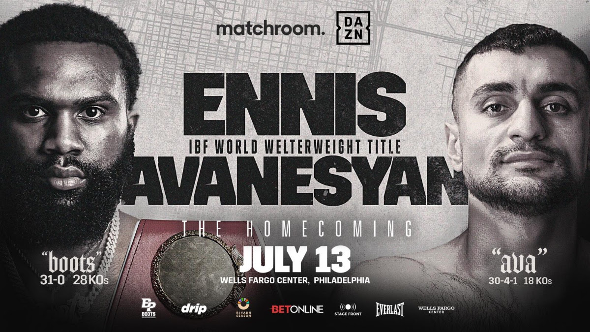 Image: Jaron ‘Boots’ Ennis to Defend IBF Welterweight Title Against David Avanesyan on July 13th in Philadelphia