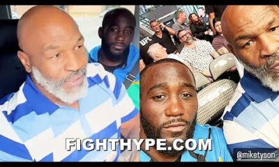 MIKE TYSON GIVES TERENCE CRAWFORD "TAKE OVER THE WORLD" ADVICE; KICK IT WITH DANA WHITE AT UFC 277