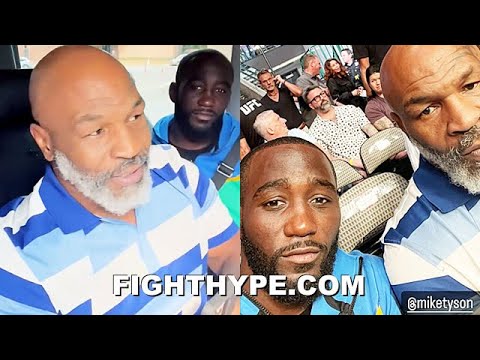 MIKE TYSON GIVES TERENCE CRAWFORD "TAKE OVER THE WORLD" ADVICE; KICK IT WITH DANA WHITE AT UFC 277