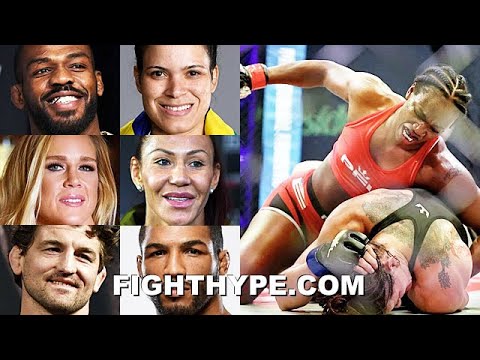 MMA FIGHTERS REACT TO CLARESSA SHIELDS MMA DEBUT WIN: JONES, NUNES, CYBORG, HOLM, ASKREN, & MORE