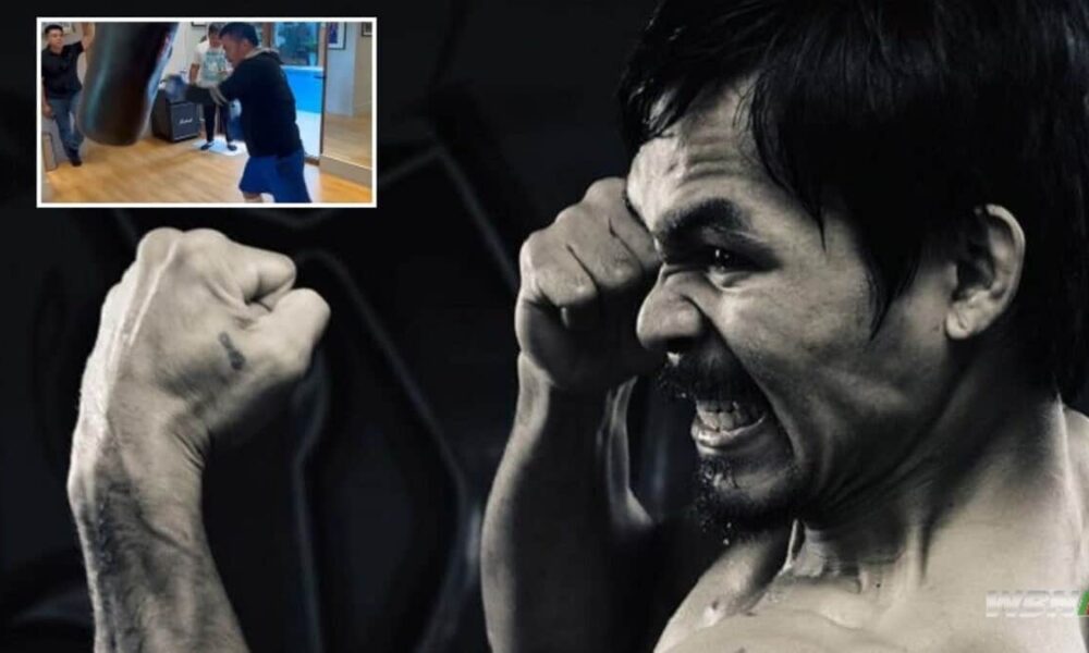 Manny Pacquiao uppercut training