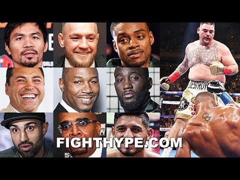 PACQUIAO, MCGREGOR, LENNOX LEWIS, SPENCE & MORE REACT TO ANDY RUIZ KNOCKING OUT ANTHONY JOSHUA