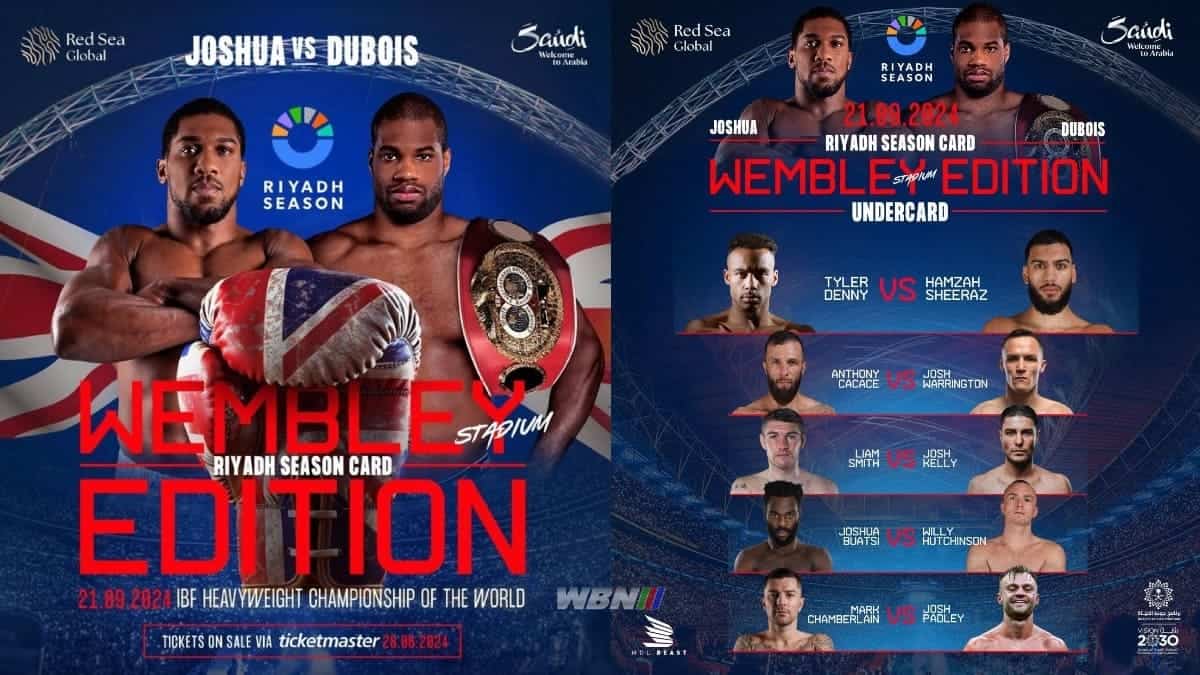 Riyadh Season Wembley Stadium Joshua vs Dubois