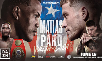 Subriel Matias Vs. Liam Paro on June 15th, live on DAZN