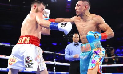 Martin dropped Lopez in the second round Photo Credit: Mikey Williams / Top Rank via Getty Images