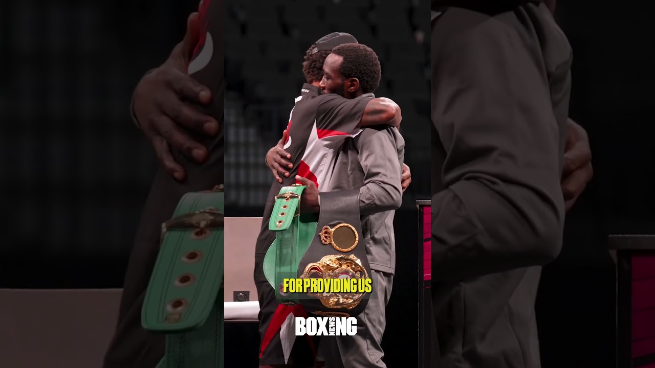 Terence Crawford & Errol Spence Embrace After Their Fight