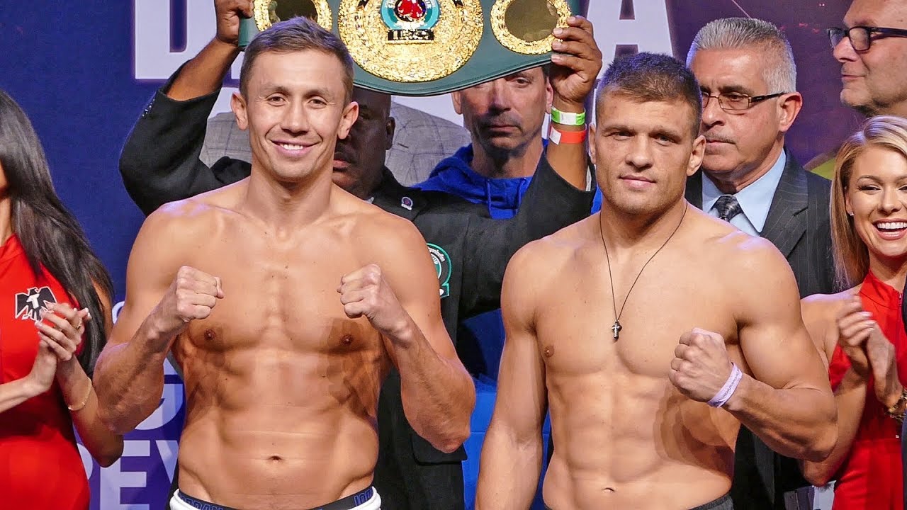 ‘GGG’ Gennady Golovkin vs. Sergiy Derevyanchenko FULL WEIGH IN & FINAL FACE OFF | Matchroom Boxing