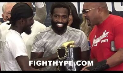 ADRIEN BRONER GIVES TWIN BROTHER HIS BIRTHDAY CAKE; PROMISES GIFT OF "F*CKING UP" MIKEY GARCIA