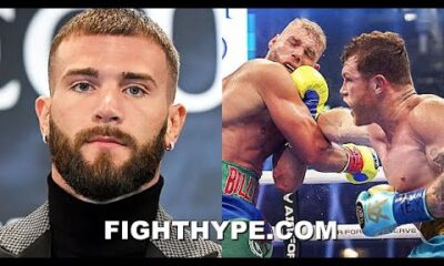 CALEB PLANT REACTS TO CANELO STOPPING SAUNDERS & BREAKING FACE: "CAN'T BREAK A POOR BOY'S CHIN"