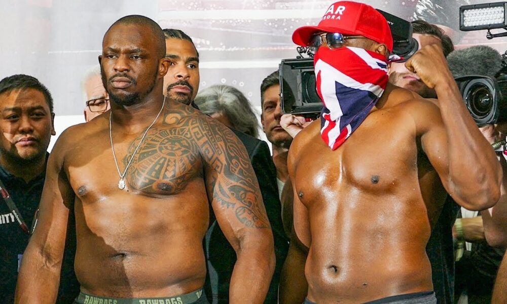 Dereck Chisora vs Dillian Whyte FULL WEIGH IN & FACE OFF | Matchroom Boxing