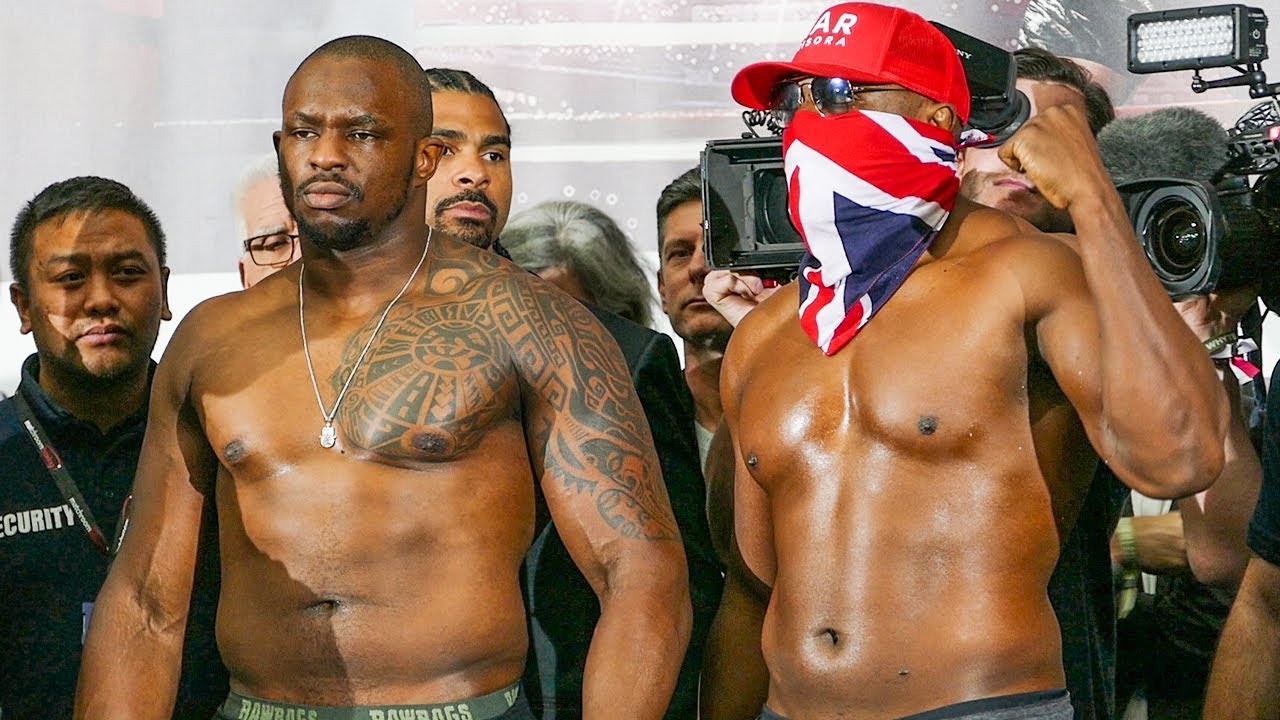 Dereck Chisora vs Dillian Whyte FULL WEIGH IN & FACE OFF | Matchroom Boxing