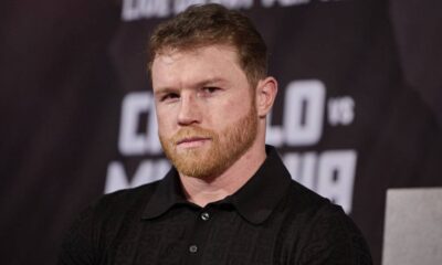 Canelo Alvarez at presser